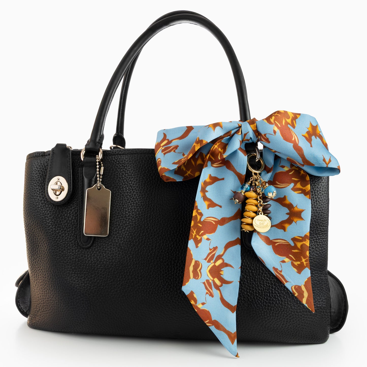 Nkasi Skinny Scarf- Blue & Brown