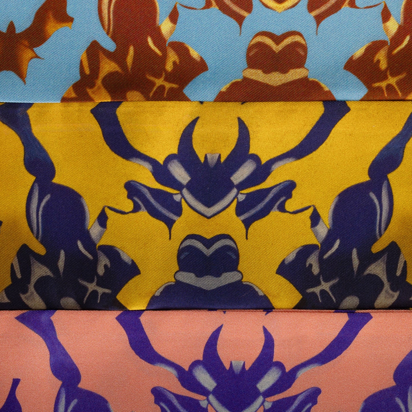 Nkasi Skinny Scarf- Yellow & Blue