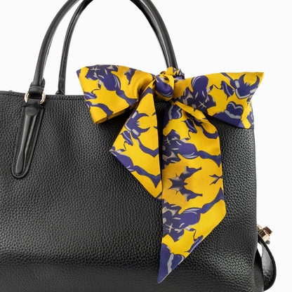 Nkasi Skinny Scarf- Yellow & Blue