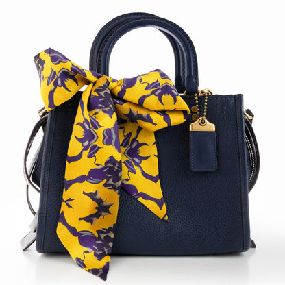 Nkasi Skinny Scarf- Yellow & Blue