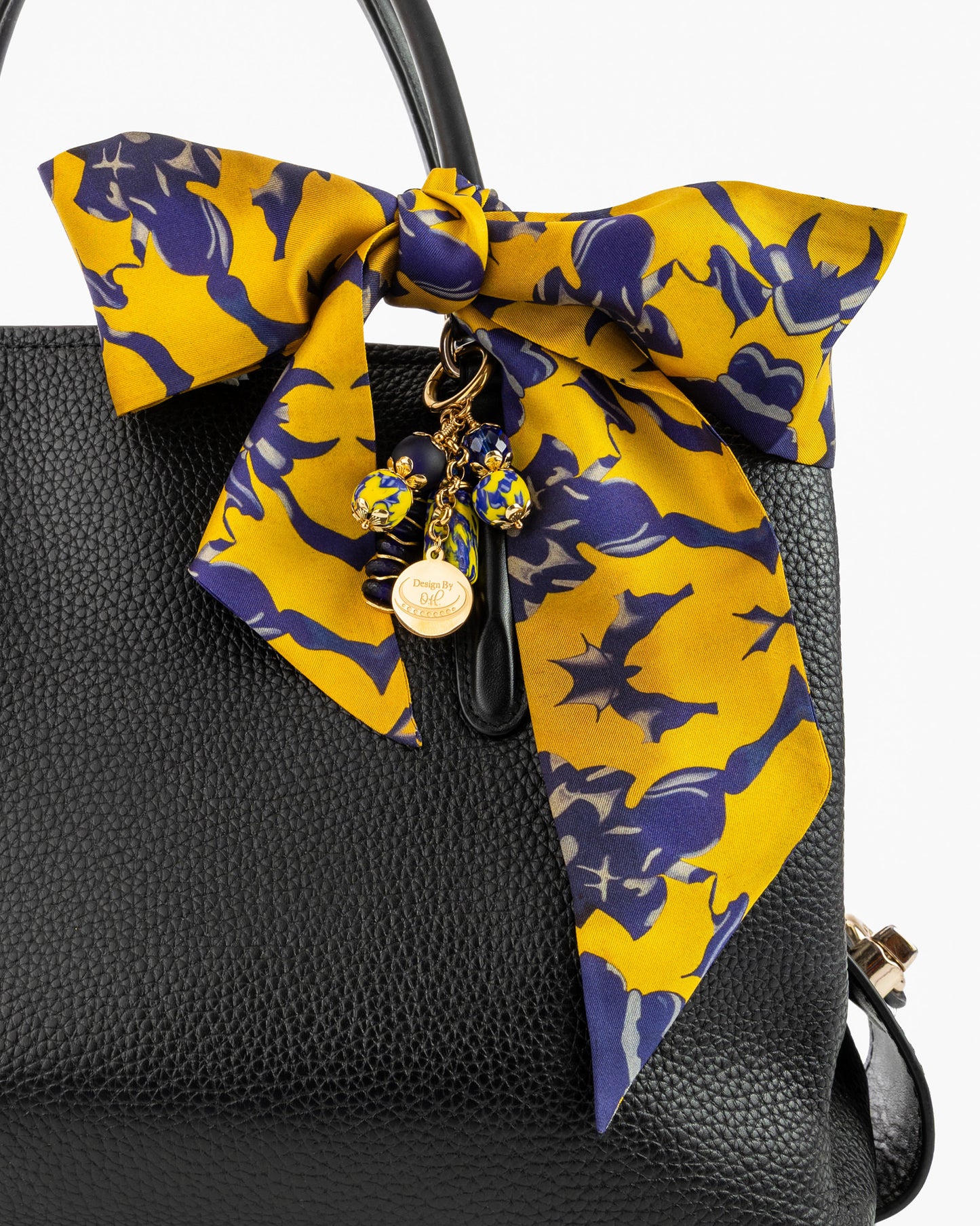 Nkasi Skinny Scarf- Yellow & Blue