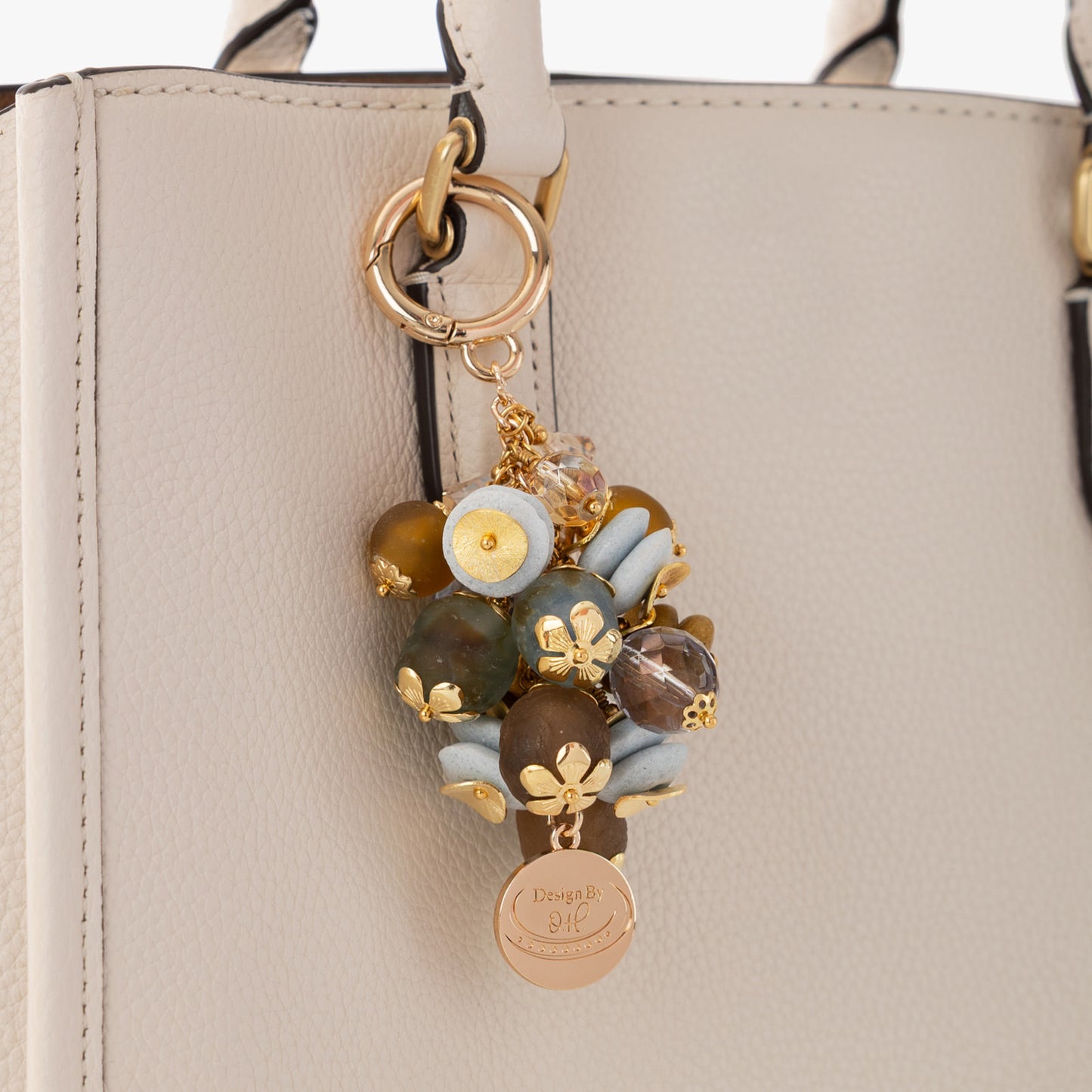 Osaebea Bag Charm - Contentment: Handmade African Luxury